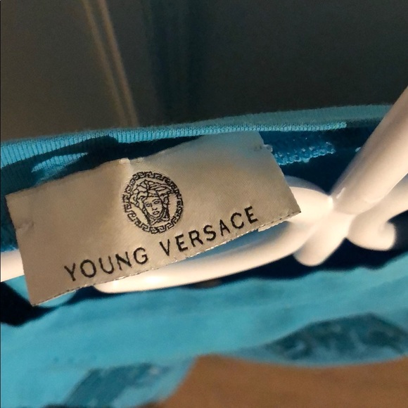 ⚜️Flash Sale⚜️Blue/turquoise Versace Shirt Medusa - Picture 3 of 3